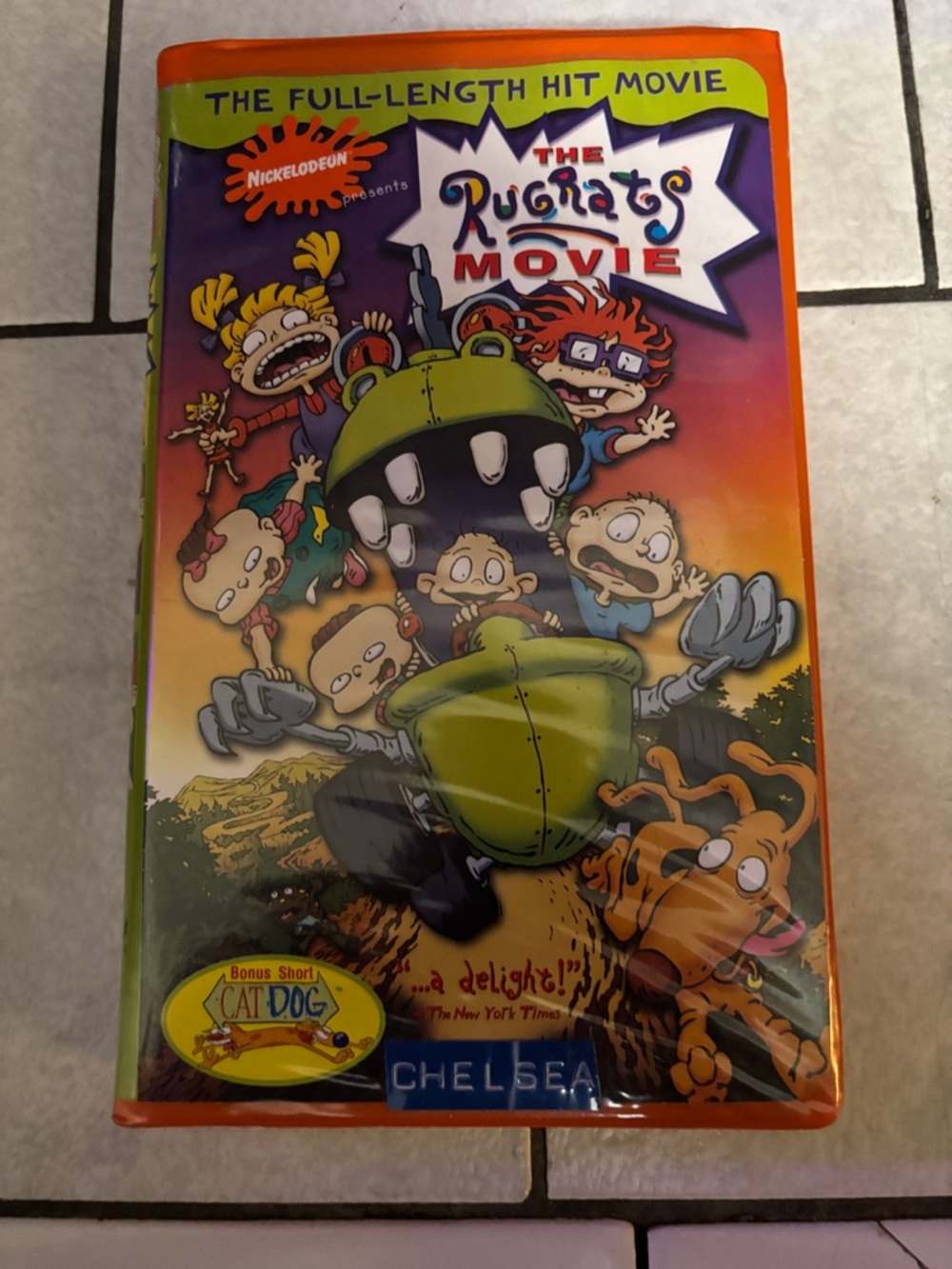 Nickelodeon Rugrats VHS Back Cover – Orange, Yellow & Purple Artwork